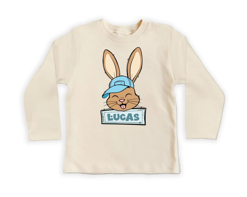 Custom Name Easter Baby Bodysuit, Baby Shirt, Toddler Sweatshirt - Personalized Bunny Outfit