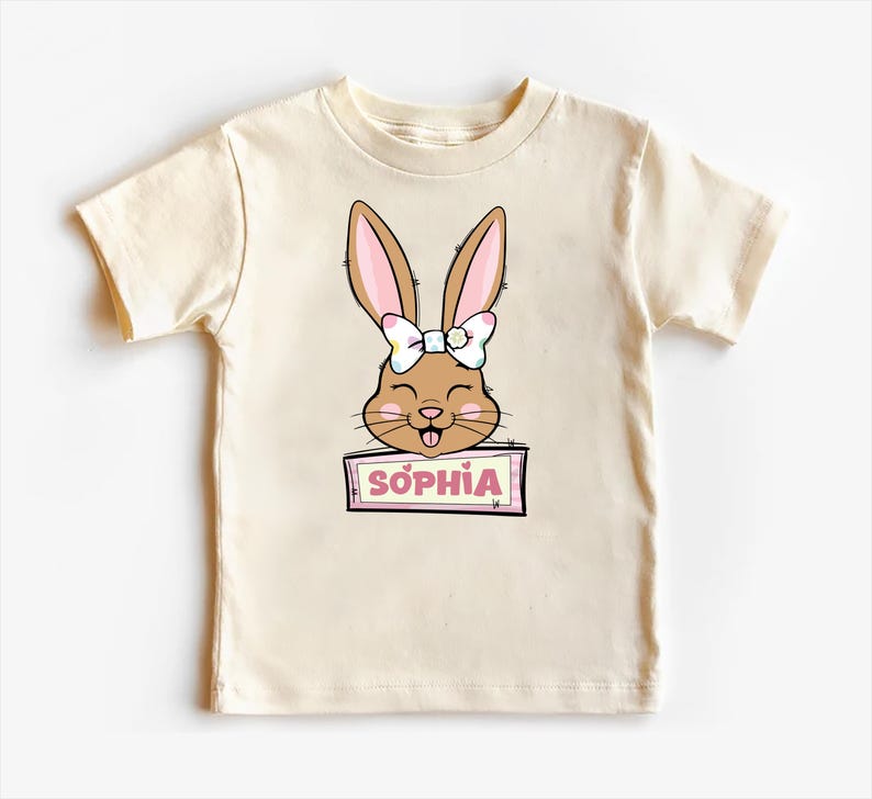 Custom Name Easter Baby Bodysuit, Baby Shirt, Toddler Sweatshirt - Personalized Bunny Outfit