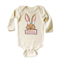 Custom Name Easter Baby Bodysuit, Baby Shirt, Toddler Sweatshirt - Personalized Bunny Outfit