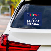 I Love the Gulf of Mexico, Subtle FDT Vinyl Sticker, Resist Hate, Anti-Trump, Resist Racism, Resist Fascism Car Bumper Sticker