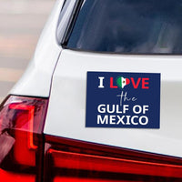 I Love the Gulf of Mexico, Subtle FDT Magnet, Resist Hate, Anti-Trump, Resist Racism Car Magnet, Resist Fascism Vehicle Magnet