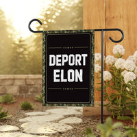 Deport Elon Garden Flag, 12x18 Inch Double Sided, Resist Hate Flag, Anti-Trump Flag, Resist Racism Flag, Resist Fascism Flag