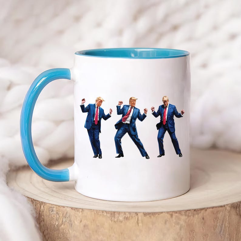 Trump Dance Mug, Funny Dancing Trump Coffee Cup