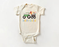 Tractor Easter Egg Hunt Baby Bodysuit, Baby Shirt, Toddler Sweatshirt - Easter Outfit, Basket Stuffer, Christian Easter Gift for Kids