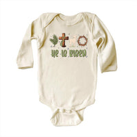 He Is Risen Thorn Crown Baby Bodysuit, Baby Shirt, Toddler Sweatshirt, Christian Easter Outfit, Jesus Resurrection Gift, Faith-Based Shirt