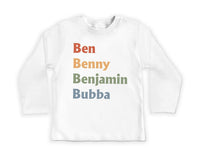 Boy Nickname Baby Sweatshirt, Cute Vintage Baby Clothes