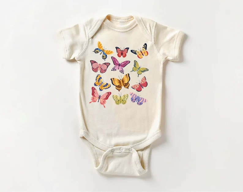 Boho Moth Baby Shirt, Cute Bohemian Baby Gift