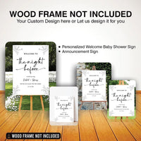 Rehearsal Dinner Welcome Sign, The Night Before Wedding Sign, Modern Minimalist Wedding Sign