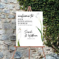 Rehearsal Dinner Welcome Sign, Custom Rehearsal Sign, Wedding Rehearsal Dinner Sign