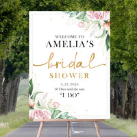 Bridal Shower Welcome Sign, Bridal Shower Decorations, Custom Bridal Shower Invitation Sign