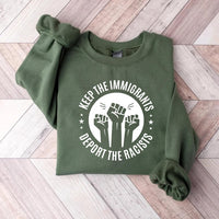 Immigrants Sweatshirt, Equal Rights Immigrant Support