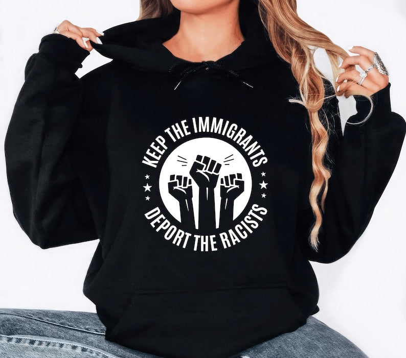 Immigrants Hoodie, Equal Rights Immigrant Support