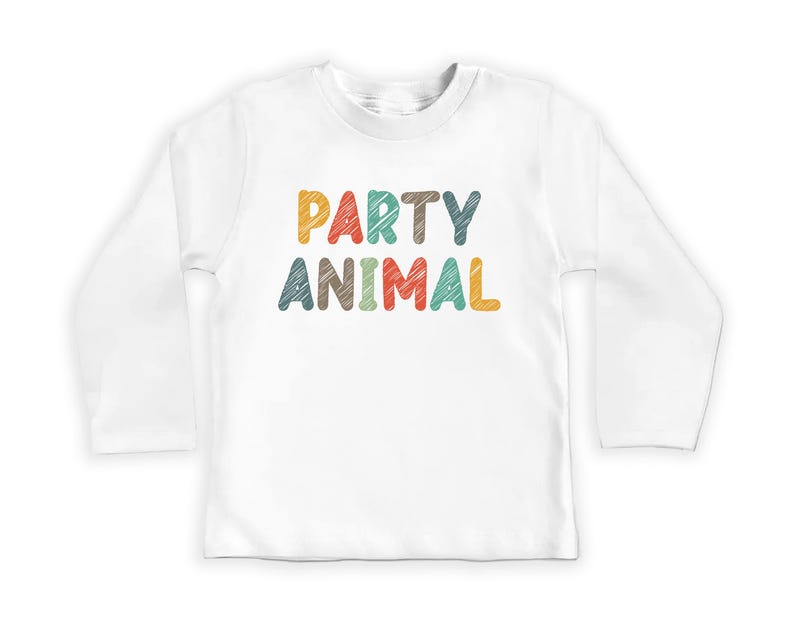 Party Animal Baby Bodysuit, Baby Shirt, Toddler Sweatshirt - Fun Animal Birthday Outfit