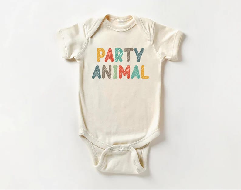 Party Animal Baby Bodysuit, Baby Shirt, Toddler Sweatshirt - Fun Animal Birthday Outfit