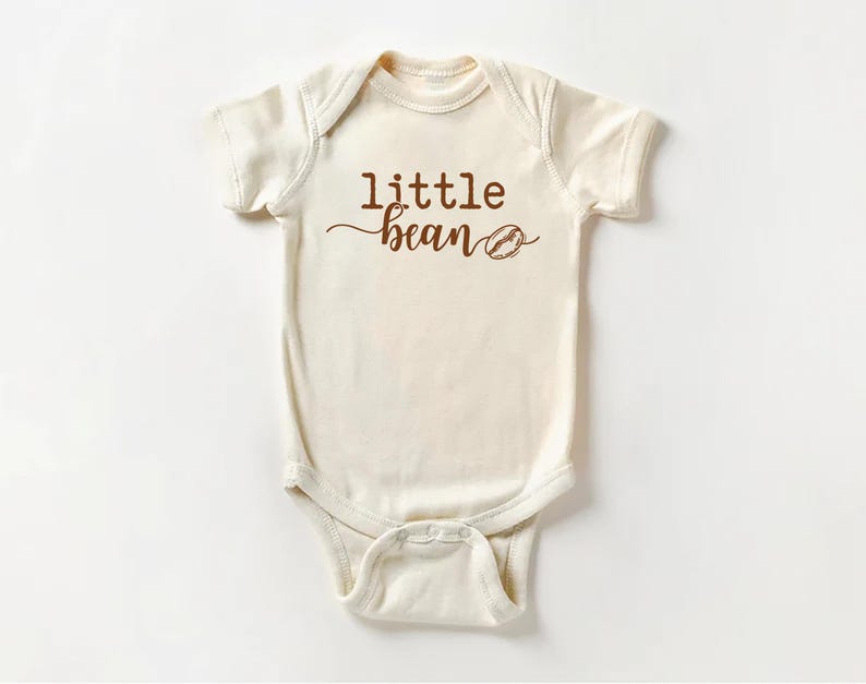 Retro Vintage Little Bean Coffee Baby Bodysuit, Baby Shirt, Toddler Sweatshirt