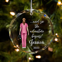 Nurse Crystal Ornament, New Nurse Gift, Nurse Graduation Ornament