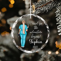 Nurse Crystal Ornament, New Nurse Gift, Nurse Graduation Ornament