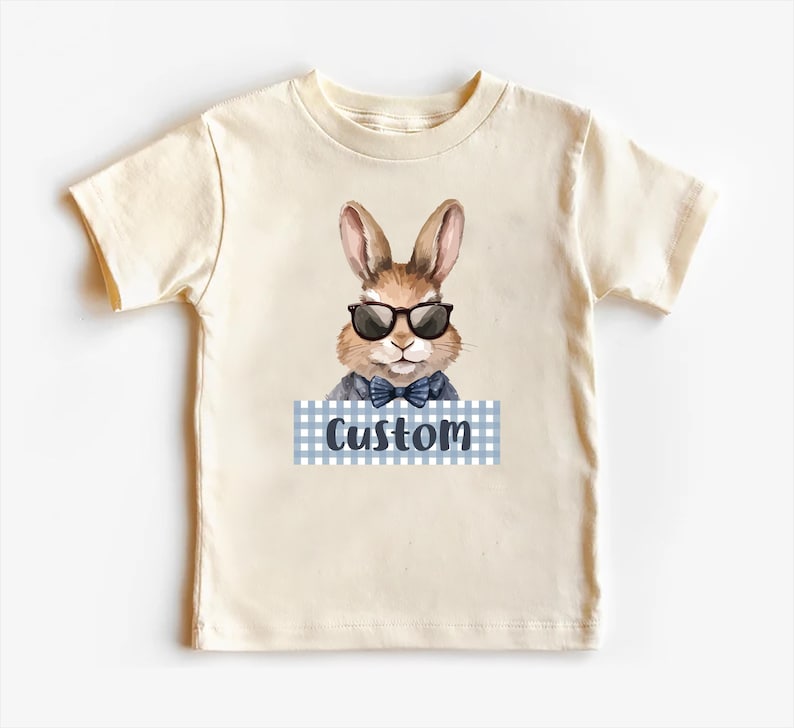 Personalized Name Bunny Baby Sweatshirt, Cute Easter Bunny Gift for Kids