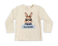 Personalized Name Bunny Baby Sweatshirt, Cute Easter Bunny Gift for Kids