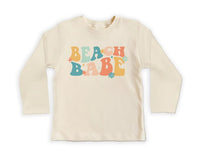 Beach Babe Baby Bodysuit, Baby Shirt, Toddler Sweatshirt - Retro Summer Outfit