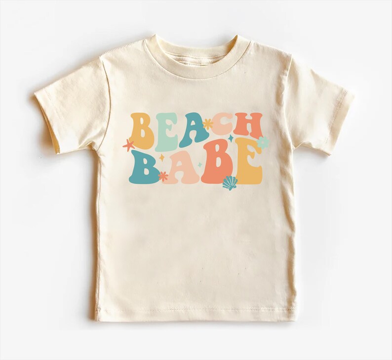 Beach Babe Baby Bodysuit, Baby Shirt, Toddler Sweatshirt - Retro Summer Outfit