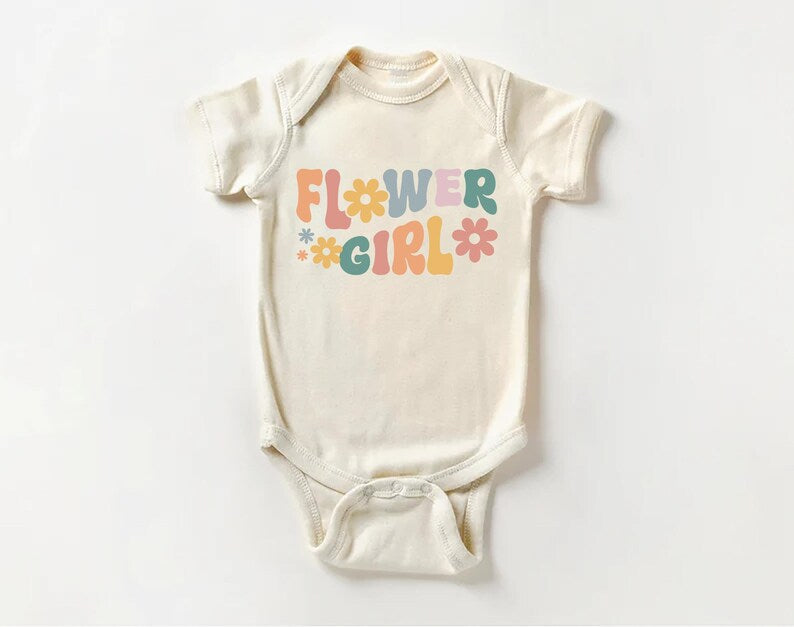 Flower Girl Baby Bodysuit, Baby Shirt, Toddler Sweatshirt - Cute Flower Girl Wedding Outfit