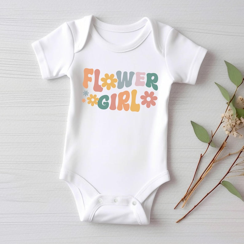 Flower Girl Baby Bodysuit, Baby Shirt, Toddler Sweatshirt - Cute Flower Girl Wedding Outfit