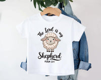 The Lord Is My Shepherd Baby Bodysuit, Baby Shirt, Toddler Sweatshirt - Psalm 23:1 Christian Outfit, Retro Faith-Based Gift for Kids