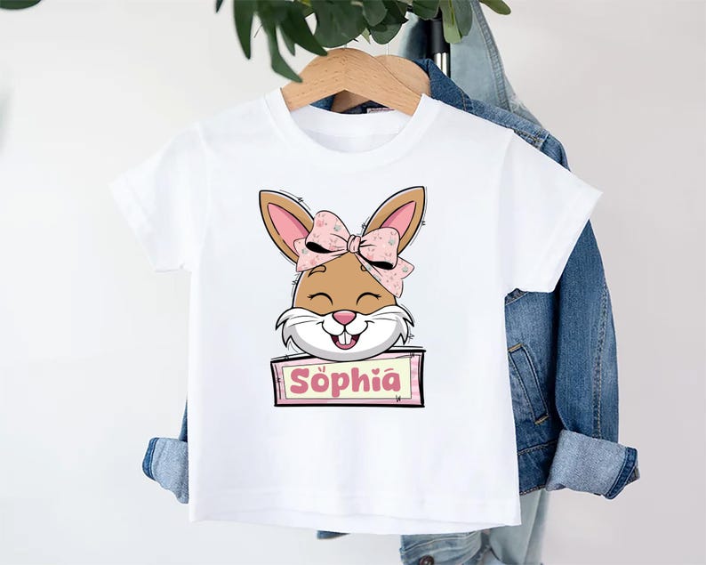 Custom Name Easter Baby Bodysuit, Baby Shirt, Toddler Sweatshirt - Personalized Bunny Outfit