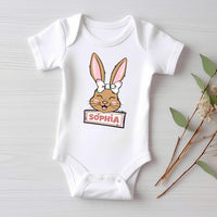 Custom Name Easter Baby Bodysuit, Baby Shirt, Toddler Sweatshirt - Personalized Bunny Outfit