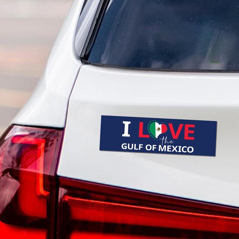 I Love the Gulf of Mexico, Subtle FDT Magnet, Resist Hate, Anti-Trump, Resist Racism Car Magnet, Resist Fascism Vehicle Magnet