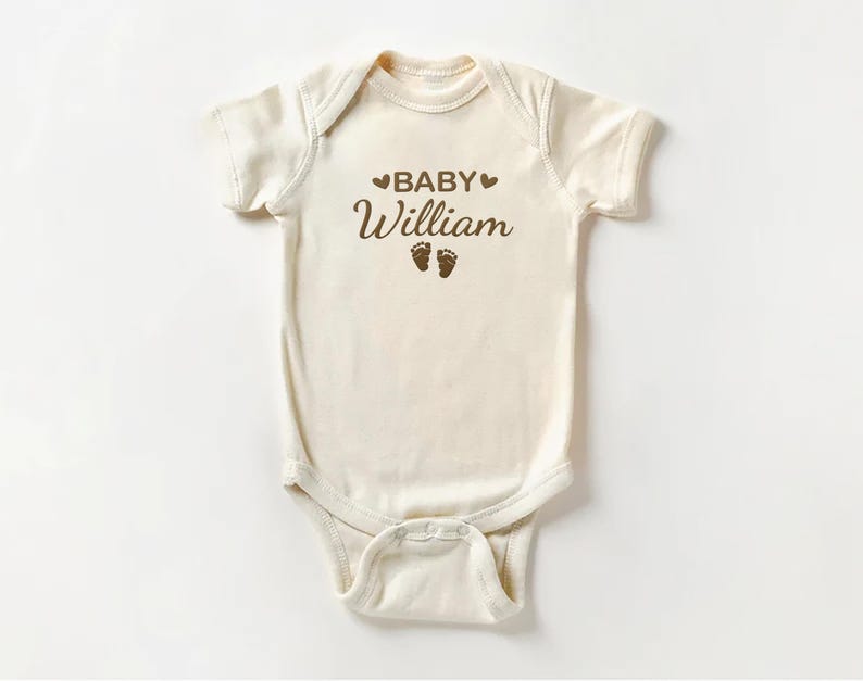 Embroidered Custom Baby Name Bodysuit, Baby Shirt, Toddler Sweatshirt - Personalized Newborn Gift, Custom Pregnancy Announcement Outfit