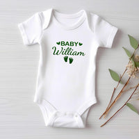 Embroidered Custom Baby Name Bodysuit, Baby Shirt, Toddler Sweatshirt - Personalized Newborn Gift, Custom Pregnancy Announcement Outfit