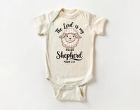 The Lord Is My Shepherd Baby Bodysuit, Baby Shirt, Toddler Sweatshirt - Psalm 23:1 Christian Outfit, Retro Faith-Based Gift for Kids