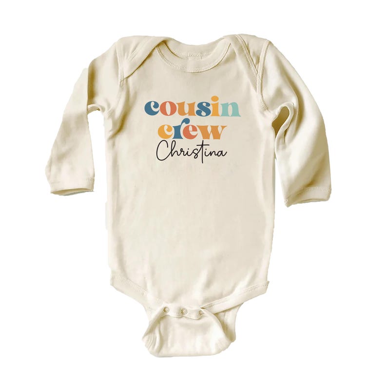 Cousin Crew Baby Bodysuit, Baby Shirt, Toddler Sweatshirt - Personalized Name Outfit, Cute Kids Matching Cousin Crew Gift, Toddlers & Youth