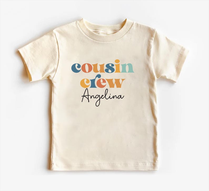 Cousin Crew Baby Bodysuit, Baby Shirt, Toddler Sweatshirt - Personalized Name Outfit, Cute Kids Matching Cousin Crew Gift, Toddlers & Youth