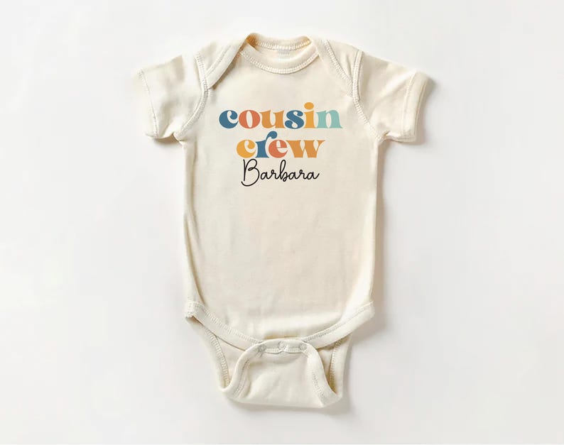 Cousin Crew Baby Bodysuit, Baby Shirt, Toddler Sweatshirt - Personalized Name Outfit, Cute Kids Matching Cousin Crew Gift, Toddlers & Youth