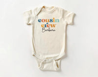 Cousin Crew Baby Bodysuit, Baby Shirt, Toddler Sweatshirt - Personalized Name Outfit, Cute Kids Matching Cousin Crew Gift, Toddlers & Youth