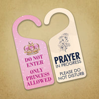 Custom Door Hanger, Personalized Doorknob Sign, PVC Door Knob Hanger Sign, Do Not Disturb, in Session, in a Meeting, Please Knock