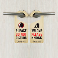 Custom Door Hanger, Personalized Doorknob Sign, PVC Door Knob Hanger Sign, Do Not Disturb, in Session, in a Meeting, Please Knock