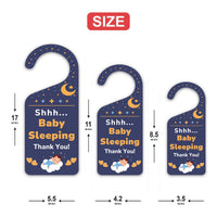 Baby Sleeping Door Hanger, Baby Is Sleeping Doorknob Sign, PVC Door Knob Hanger Sign, Do Not Disturb, Shhh Baby Sleeping Sign