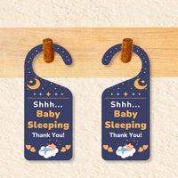 Baby Sleeping Door Hanger, Baby Is Sleeping Doorknob Sign, PVC Door Knob Hanger Sign, Do Not Disturb, Shhh Baby Sleeping Sign