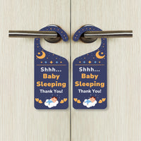 Baby Sleeping Door Hanger, Baby Is Sleeping Doorknob Sign, PVC Door Knob Hanger Sign, Do Not Disturb, Shhh Baby Sleeping Sign