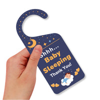 Baby Sleeping Door Hanger, Baby Is Sleeping Doorknob Sign, PVC Door Knob Hanger Sign, Do Not Disturb, Shhh Baby Sleeping Sign