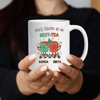 Personalized Best Friend Mug, Customized Bestie Mug, Best Friend Friendship Mug Gift, Friends Mug With Custom Name, Birthday, Christmas Gift