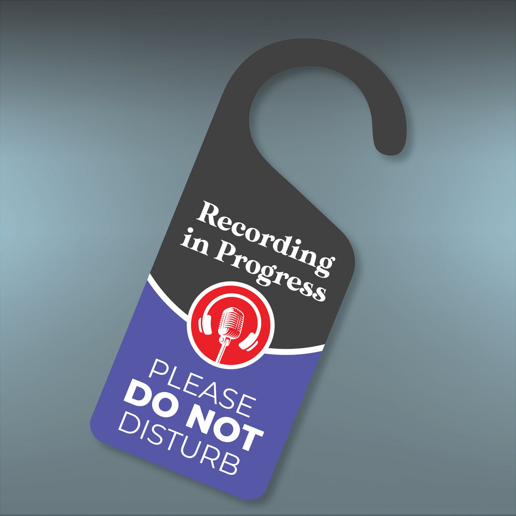 Please Do Not Disturb Door Hanger Sign - PVC Double-Sided Door Knob Hanger for Privacy in Studios, Offices, and Homes