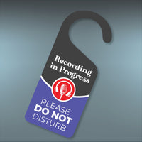 Please Do Not Disturb Door Hanger Sign - PVC Double-Sided Door Knob Hanger for Privacy in Studios, Offices, and Homes