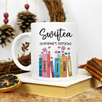 Personalized Swiftea Mug - Floral Music Album Inspired Cup, Ideal Gift for Fans, Trendy Birthday or Christmas Present for Her