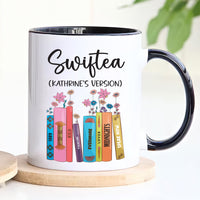 Personalized Swiftea Mug - Floral Music Album Inspired Cup, Ideal Gift for Fans, Trendy Birthday or Christmas Present for Her