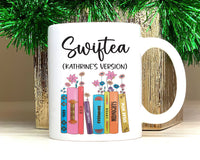 Personalized Swiftea Mug - Floral Music Album Inspired Cup, Ideal Gift for Fans, Trendy Birthday or Christmas Present for Her